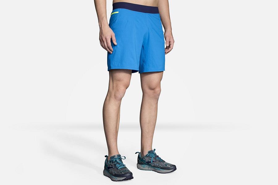 Brooks Cascadia 7 Men Athletic Wear & Running Short Blue PDT528019